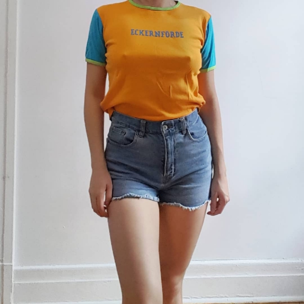 Highwaisted cut off shorts